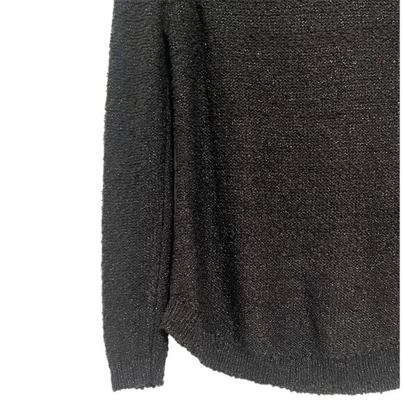 Small black Shimmery Knit sweater, I.N.C International Concepts. - Picture 3 of 8